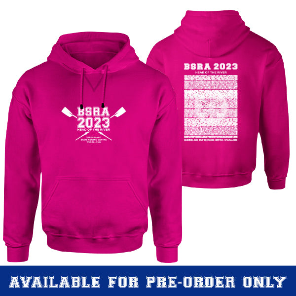 BSRA Head of the River Hoodie - HOT PINK