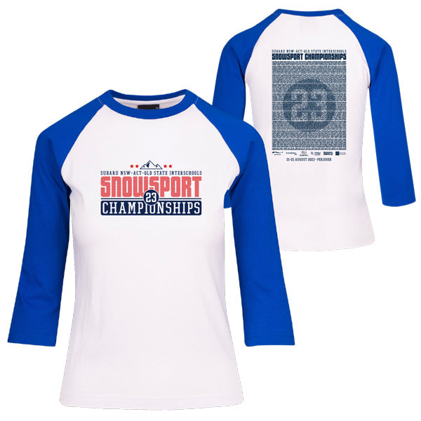 ISS NSW/ACT/QLD State Champs 3/4 Sleeve Tee Women