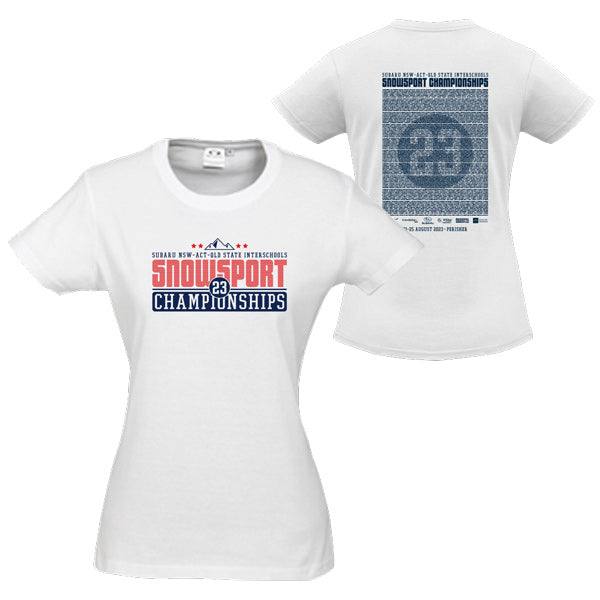 ISS NSW/ACT/QLD State Champs Tee Women - White