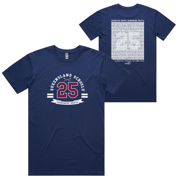 2025 Queensland Schools' Championship Regatta Tee Men - Cobalt