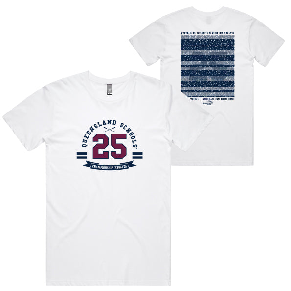 2025 Queensland Schools' Championship Regatta Tee Men - White