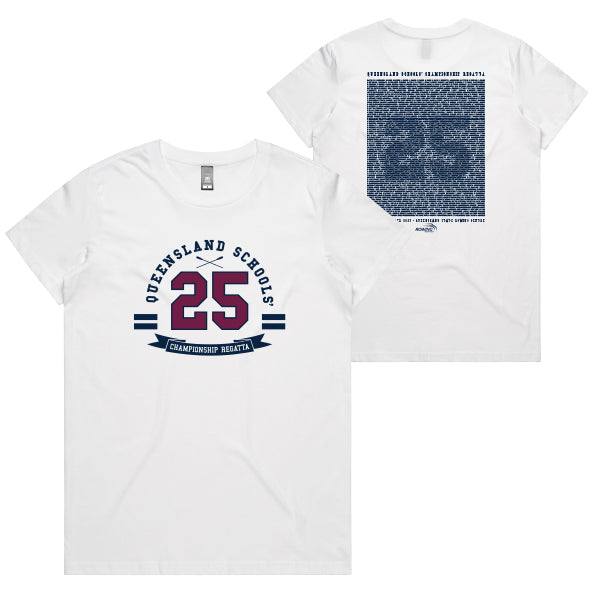 2025 Queensland Schools' Championship Regatta Tee Women - White