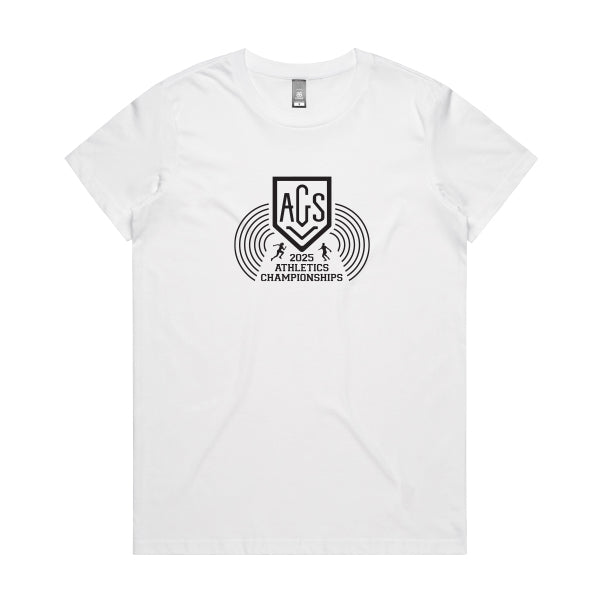 2025 AGSV Athletics Championships Tee Women - White