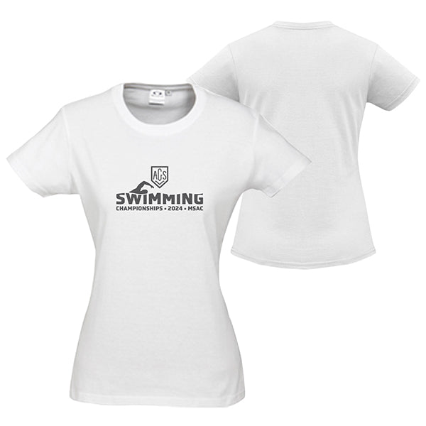 AGSV Swimming Champs Tee Women - White