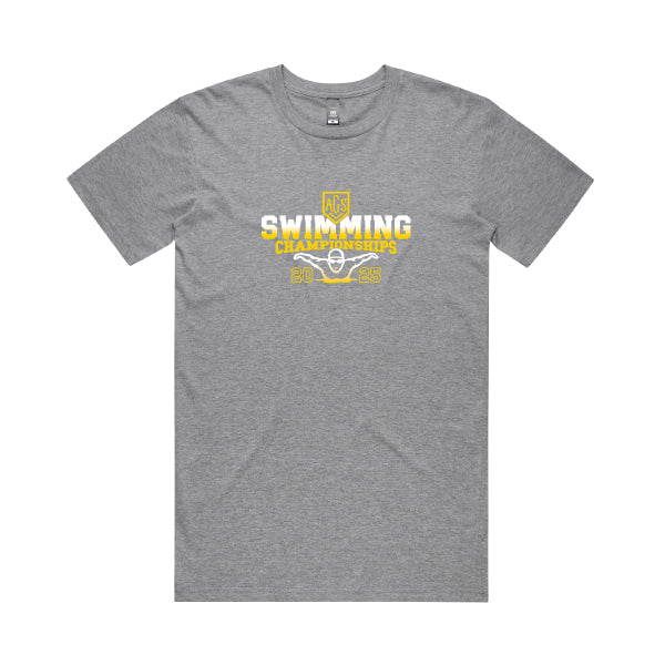 2025 AGSV Swimming Champs Tee Men - Grey Marle