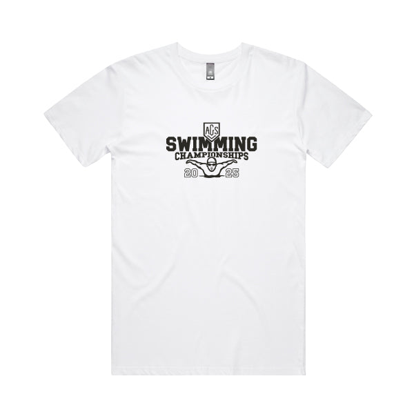 2025 AGSV Swimming Champs Tee Men - White