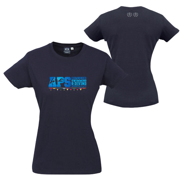 VIC APS Combined Swimming & Diving Sports Tee Women - Navy