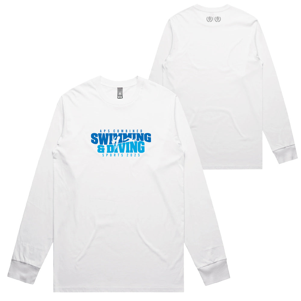 2025 VIC APS Combined Swimming & Diving Sports Long Sleeve Tee Men