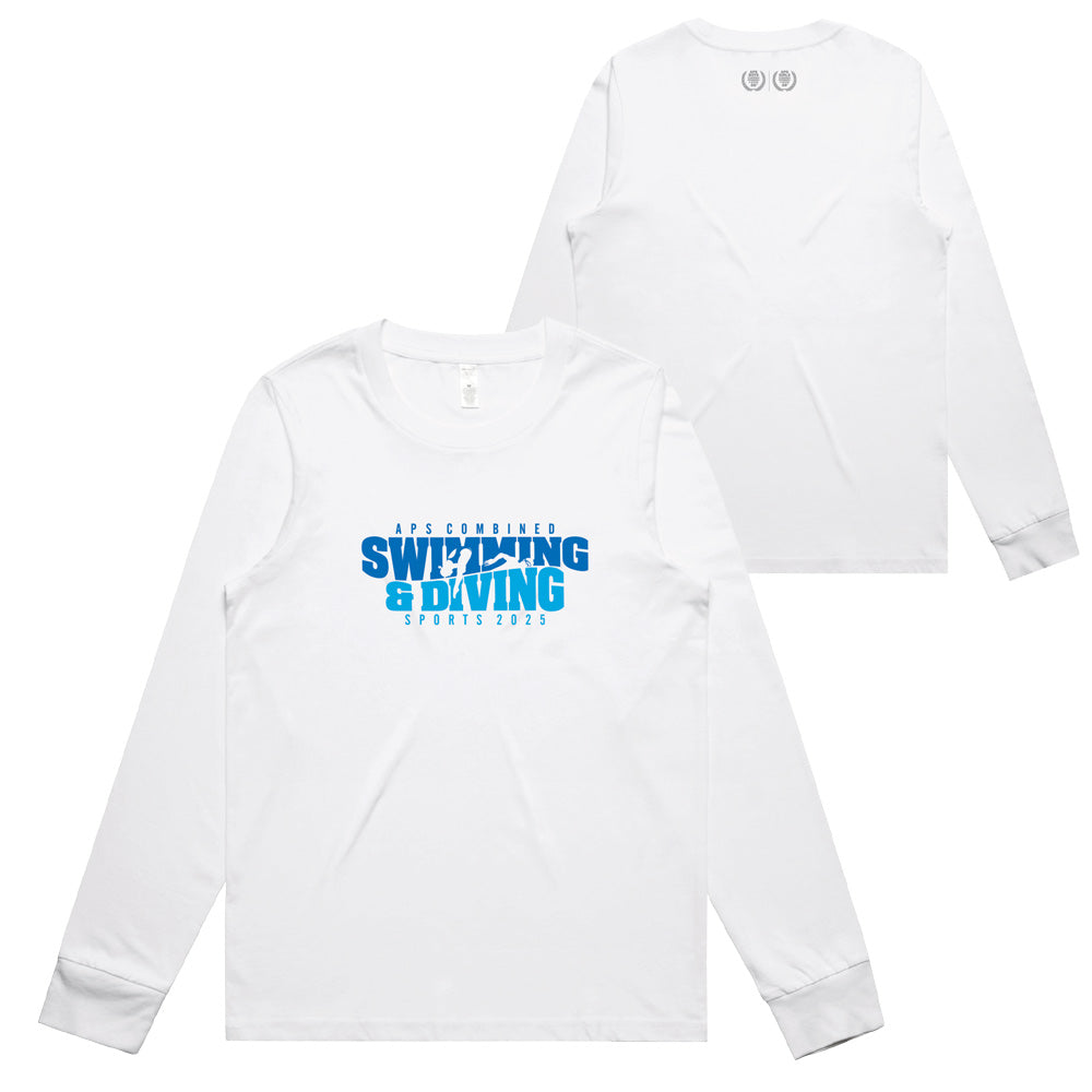 2025 VIC APS Combined Swimming & Diving Sports Long Sleeve Tee Women