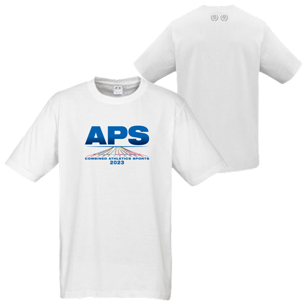 APS Girls & Boys Combined Athletics Tee Men - White