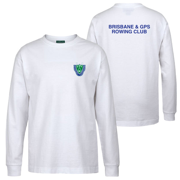 Brisbane & GPS Rowing Club L/S Tee Unisex - White
