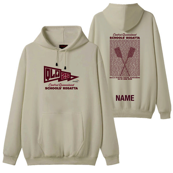 2025 Central Queensland Schools Regatta Hoodie with Custom Name