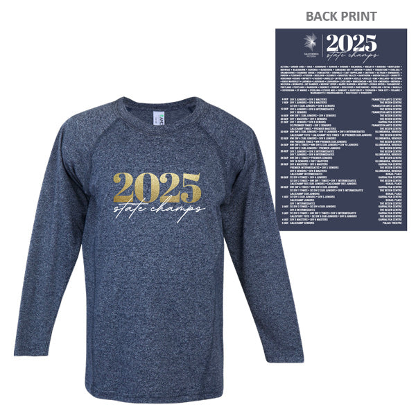 2025 Calisthenics Victoria State Titles Long Sleeve Tee Kids