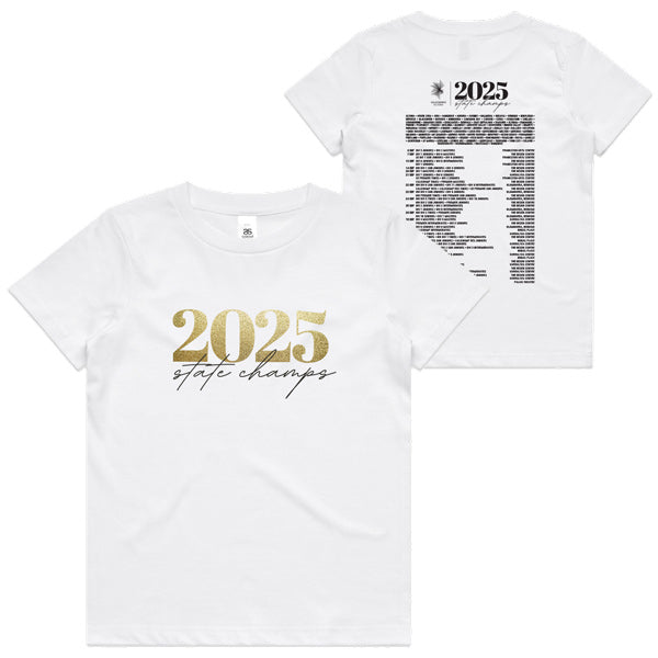 2025 Calisthenics Victoria State Titles Tee Kids - White