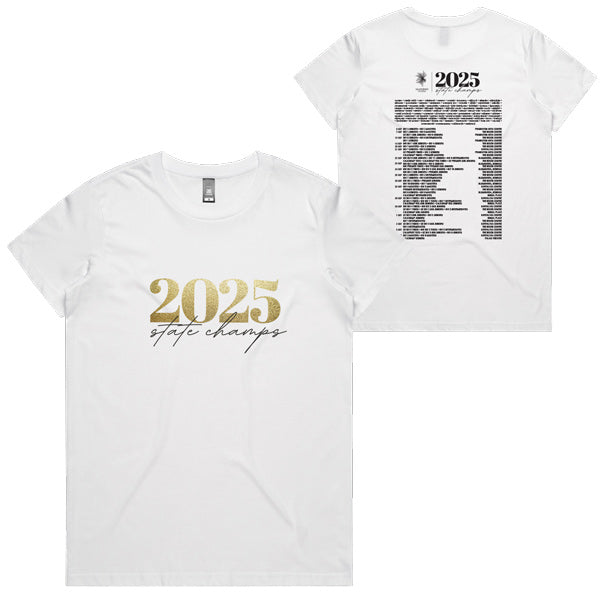 2025 Calisthenics Victoria State Titles Tee Ladies - White