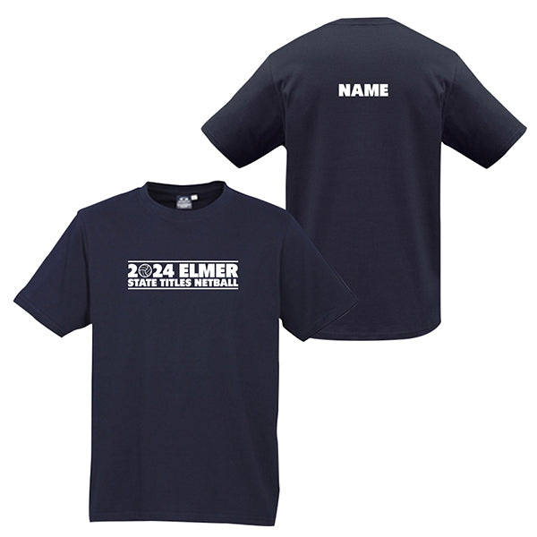 Elmer Netball Region State Titles Tee Men with Custom Name