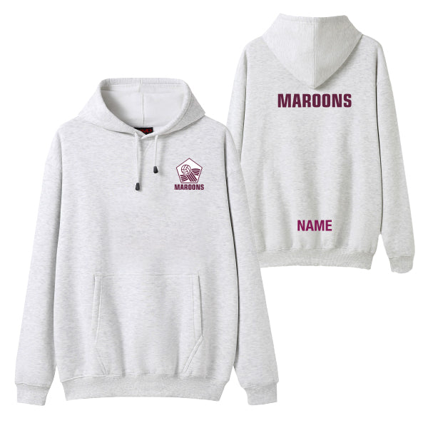 Maroons Netball Club Hoodie with Custom Name