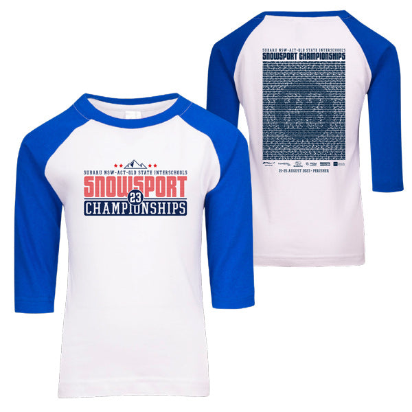 ISS NSW/ACT/QLD State Champs 3/4 Sleeve Tee Kids
