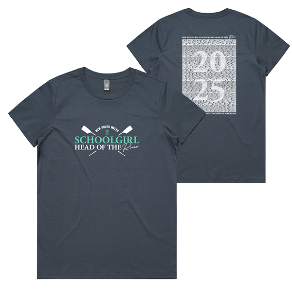 2025 NSW Schoolgirl Head of the River Tee - Petrol Blue