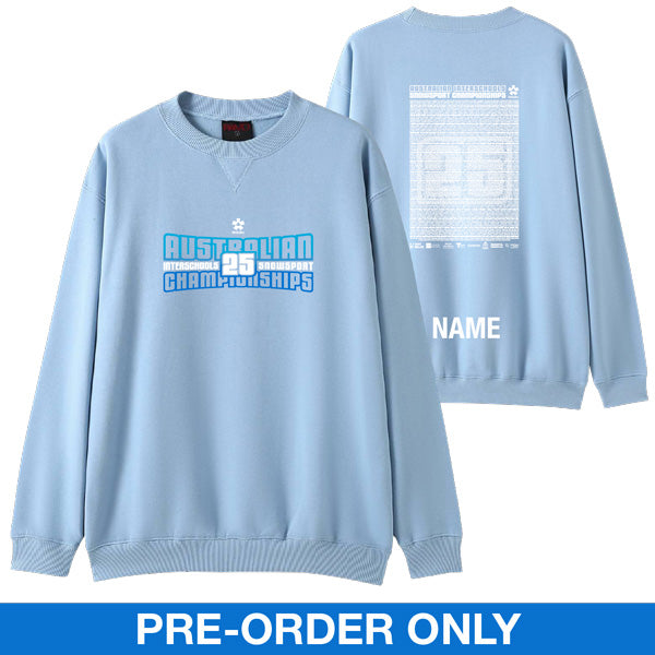 2025 AUS ISSC Crew Neck Jumper CUSTOM NAME