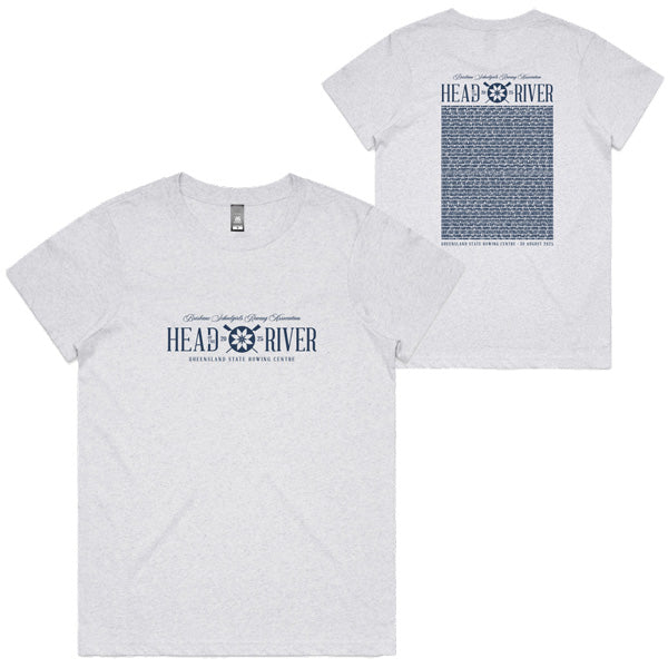 2025 BSRA Head of the River Tee Women - White Marle