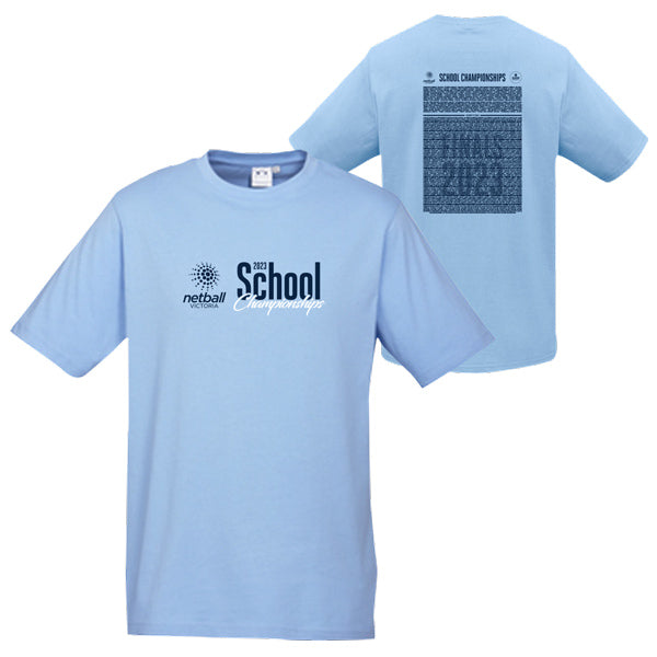 NV Schools Champs Finals Mens Tee - Sky