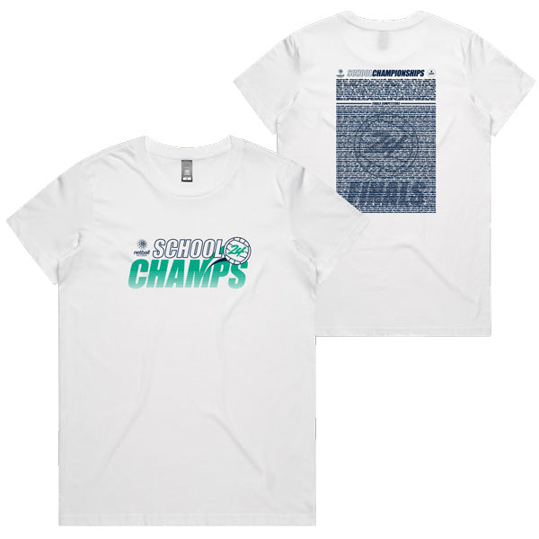 NV Schools Champs Finals Womens Tee - White