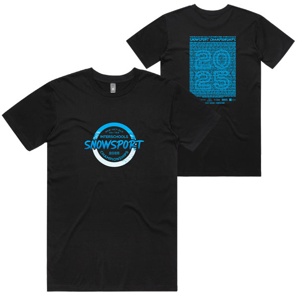 2025 TRAVELPLAN SKI QLD & Northern NSW ISSC Tee Men - Black