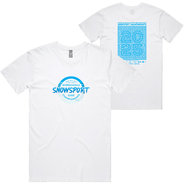 2025 TRAVELPLAN SKI QLD & Northern NSW ISSC Tee Men - White
