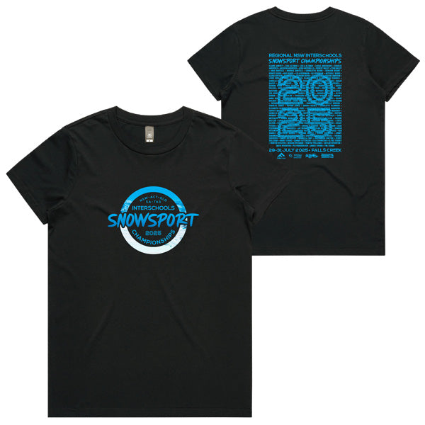 2025 Regional NSW ISSC Tee Women - Black